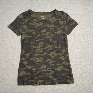 Mossimo Shirt Womens Medium Camo Short Sleeve Tee Casual Adult